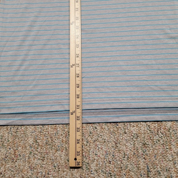 Johnnie O Polo Shirt Mens XL Striped Golf Performance Short Sleeve UPF Stretch - Picture 9 of 15